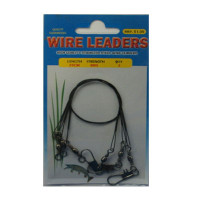 WIRE TRACES - WIRE LEADERS - 3 PACK, 25CM, 8KG