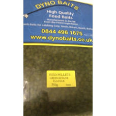 GREEN BETAIN FLAVOUR FEEDER PELLETS ( 6mm ) ( DYNO BAITS ) 750g bag