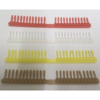 Strip of 24 Quickstops - HAIR RIG BAIT STOPS 12 small and 12 large ( CLEAR )