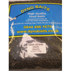 Green Betaine 4.5mm Sinking Pellets ( DYNO BAITS ) 750g